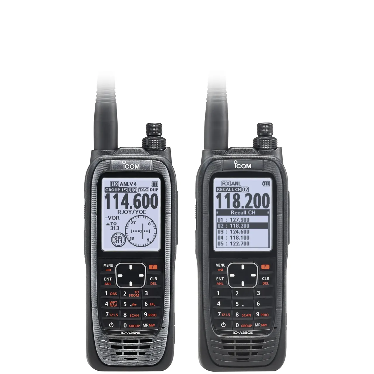 IC-A25NE et IC-A25CE VHF aviation ICOM