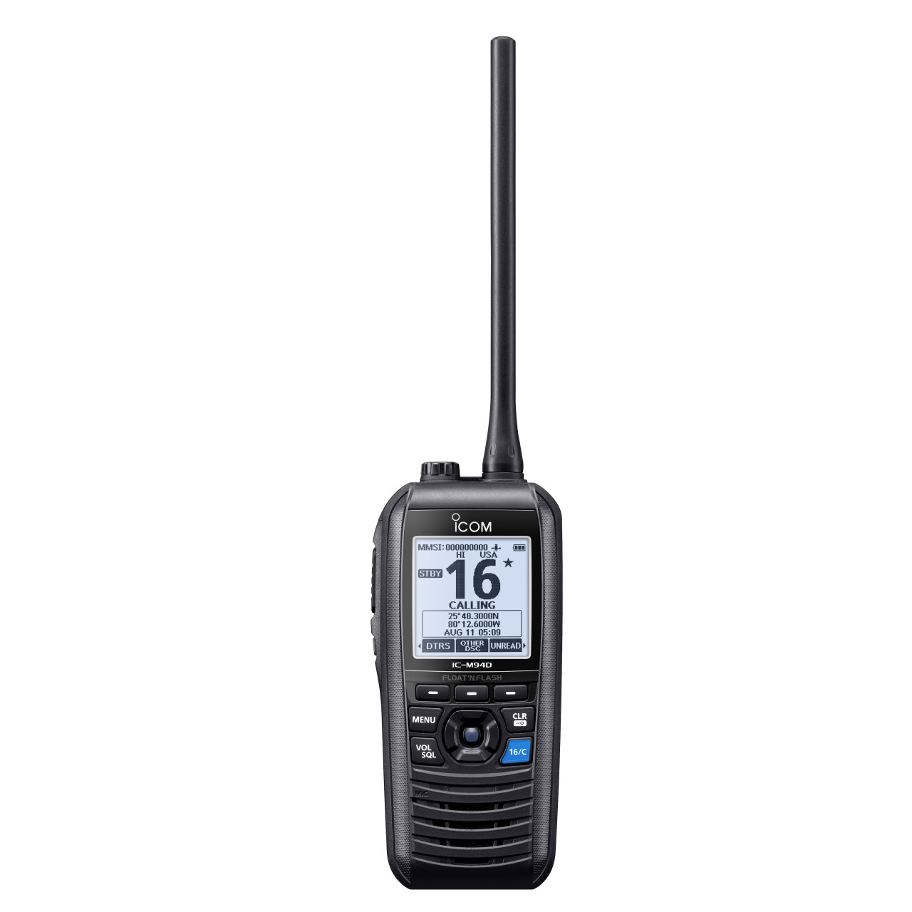 VHF portable marine avec GPS, ASN et AIS IC-M94DE