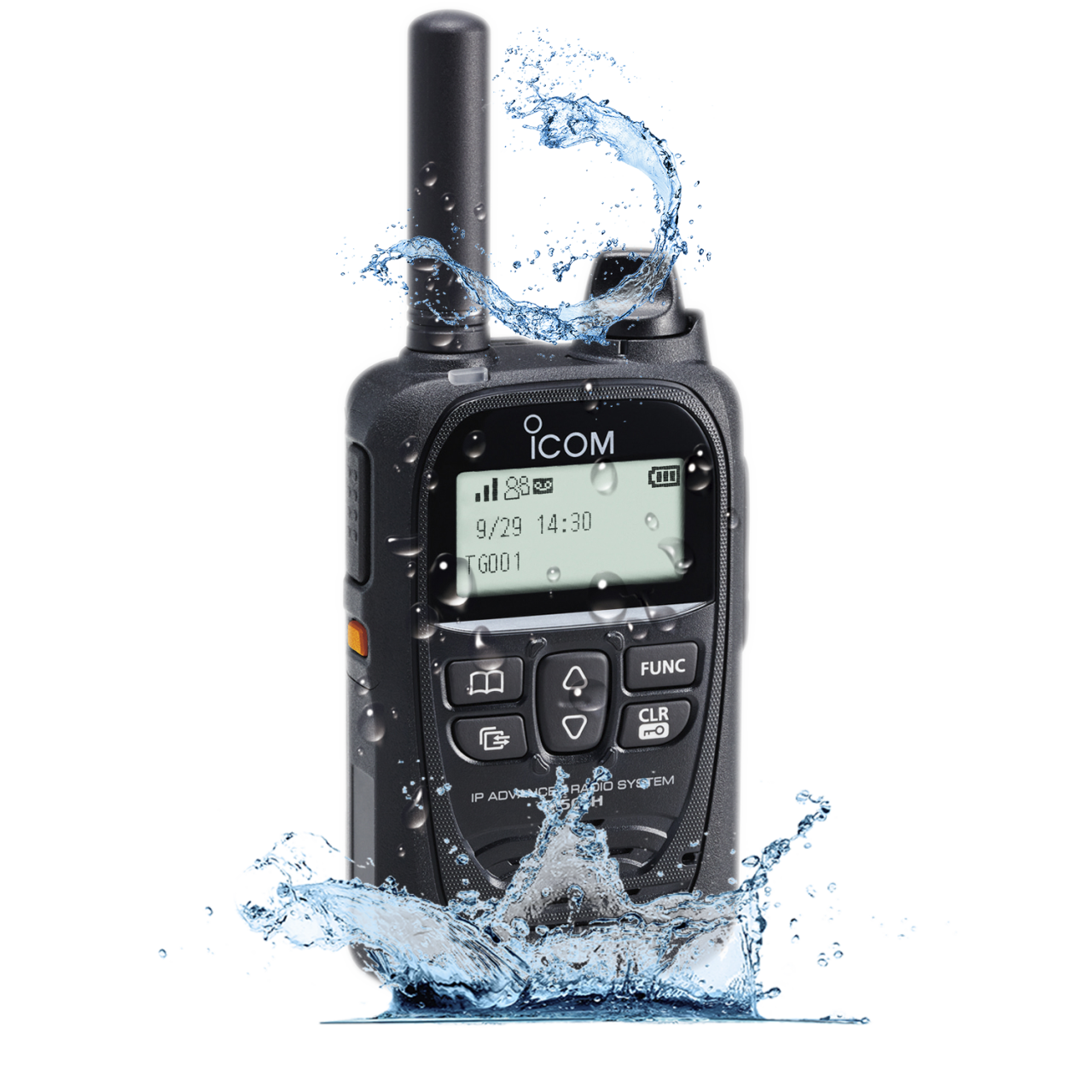 Portatif LTE ICOM IP503H dans l'eau