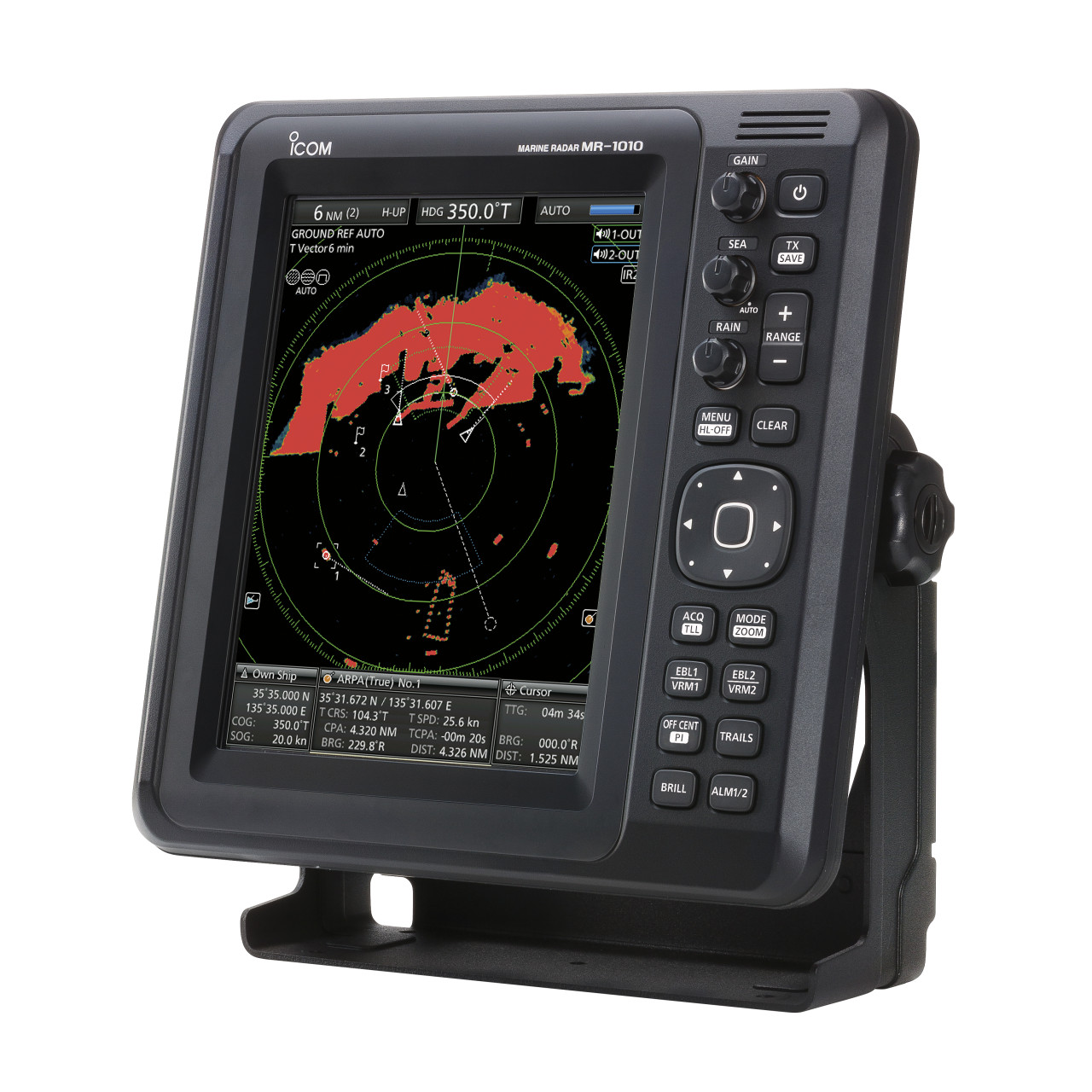 Radar ICOM MR-1010RII de côté