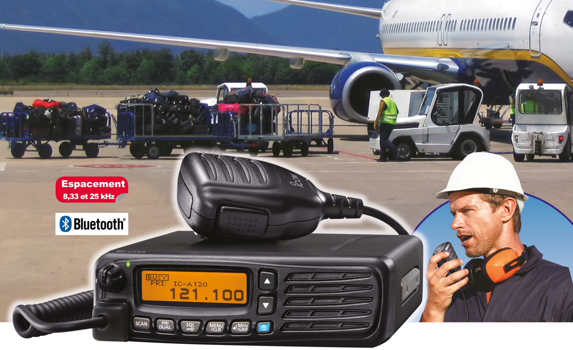 vhf aviation fixe icom usage sol Focus IC-A120E ICOM